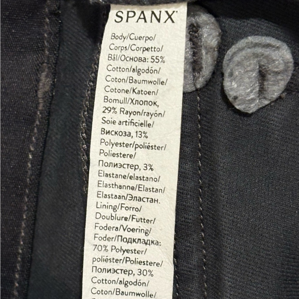 Spanx Stretch Twill Charcoal Gray Cargo Pants S - Picture 3 of 7